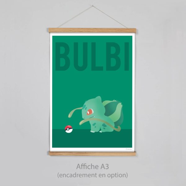 Poster Affiche Pokémon Bulbizarre