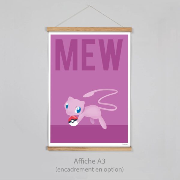 Poster Affiche Pokémon Mew