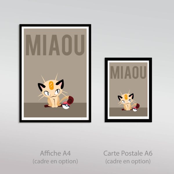 Poster Affiche Pokémon miaouss