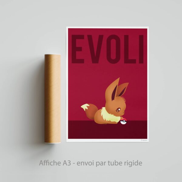 Poster Affiche Pokémon Evoli