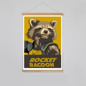 Affiche Poster Gardiens Galaxie Rocket racoon