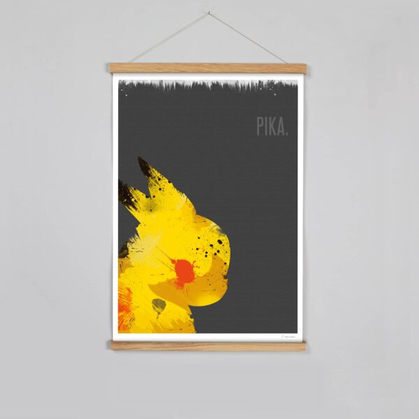 Affiche Poster Minimaliste pokemon pikachu