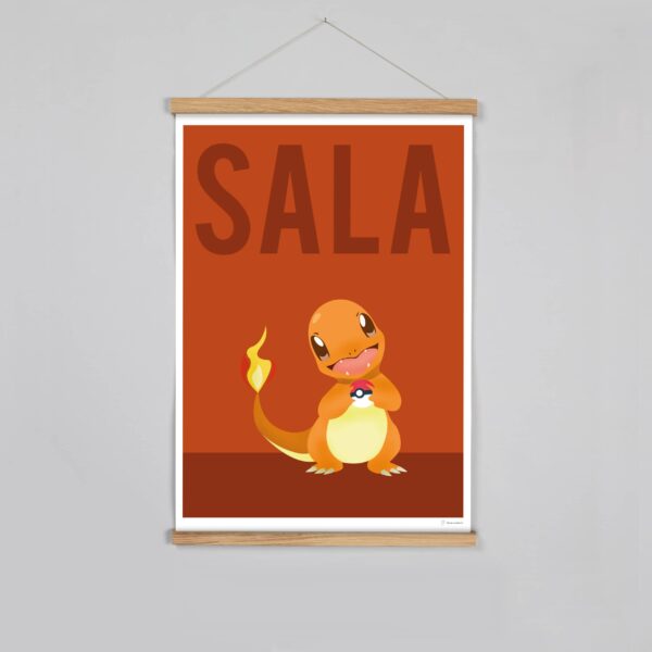 Poster Affiche Pokémon Salameche