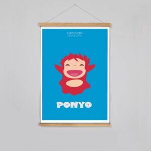 Affiche Poster Minimaliste Ghibli Ponyo