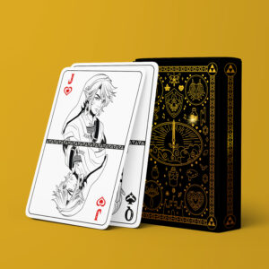 Jeu 54 cartes à jouer The Legend Of Zelda - version personnages - Gold