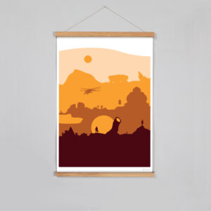 Poster Univers Dune Arrakis Paysages