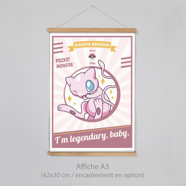 Poster Pokémon retro Mew – Image 4