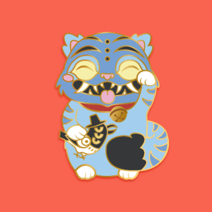 Pin's Derpy le Tigre KPop Demon Hunters Maneki-Neko